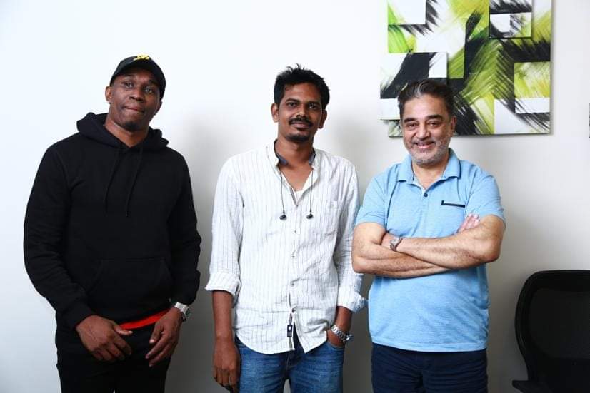 Boardroom meeting with Kamal Haasan and Dwayne Bravo